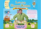 animated website design for tv star Justin Fletcher